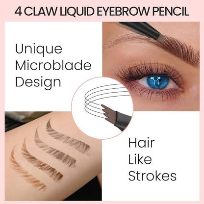 4-Tip Tattoo Eyebrow Pen: Your Secret to Flawless, Natural Brows