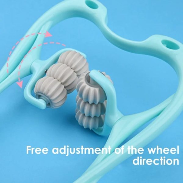 6 Wheel Pressure Point Neck Massager Random Color