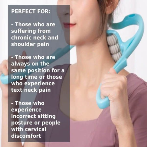 6 Wheel Pressure Point Neck Massager Random Color